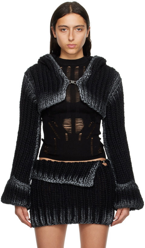 Photo: MISBHV Black Waxed Cardigan