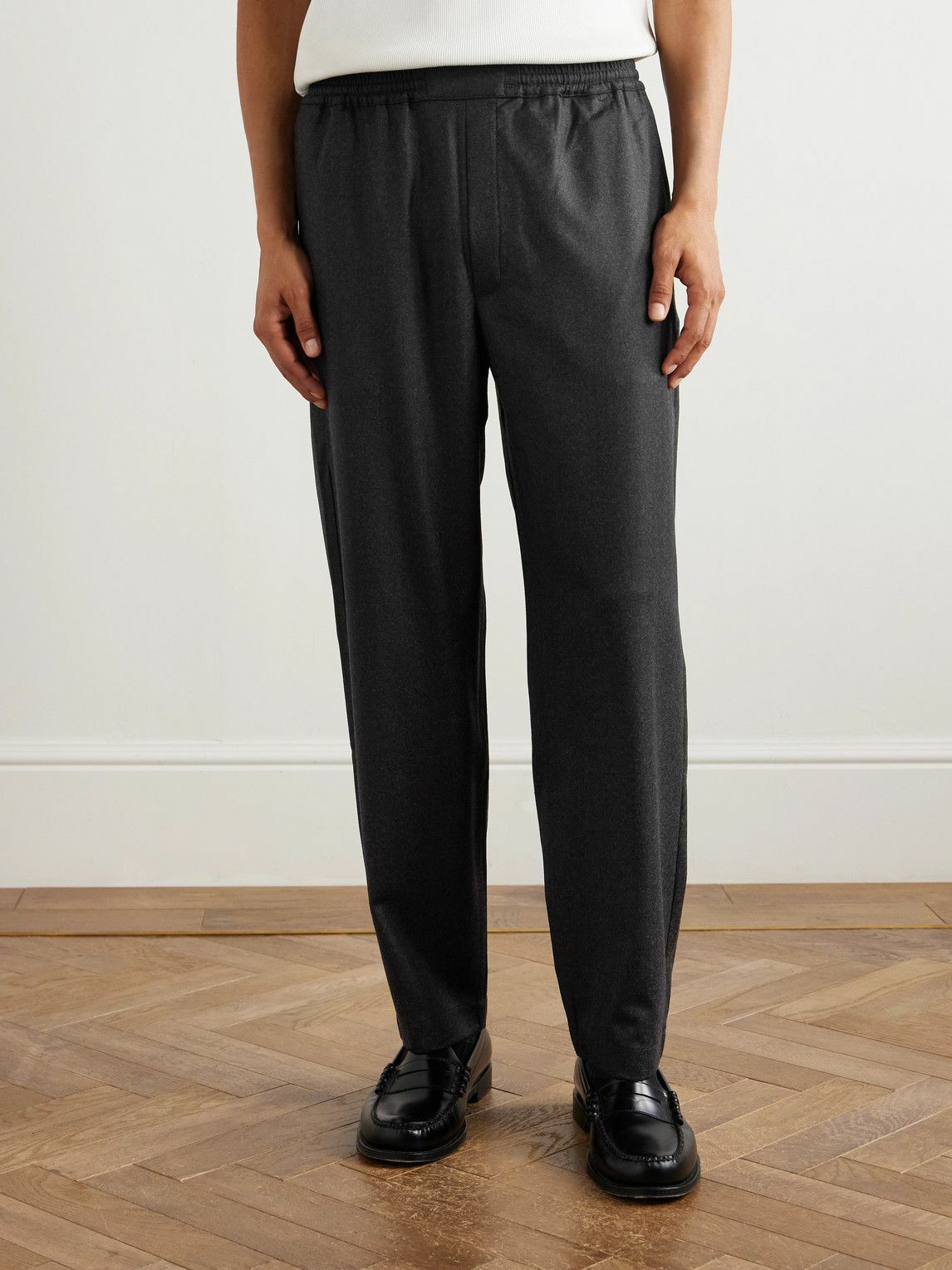 A Kind Of Guise - Banasa Tapered Virgin Wool Trousers - Gray