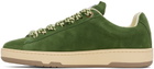 Lanvin Green Suede Curb Lite Sneakers