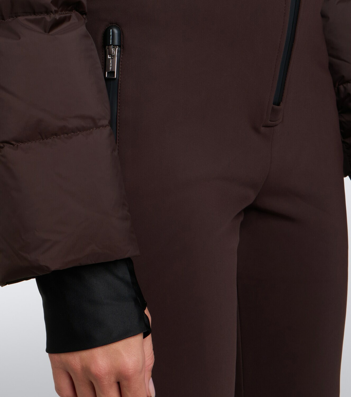 Yves Salomon Hooded down ski suit