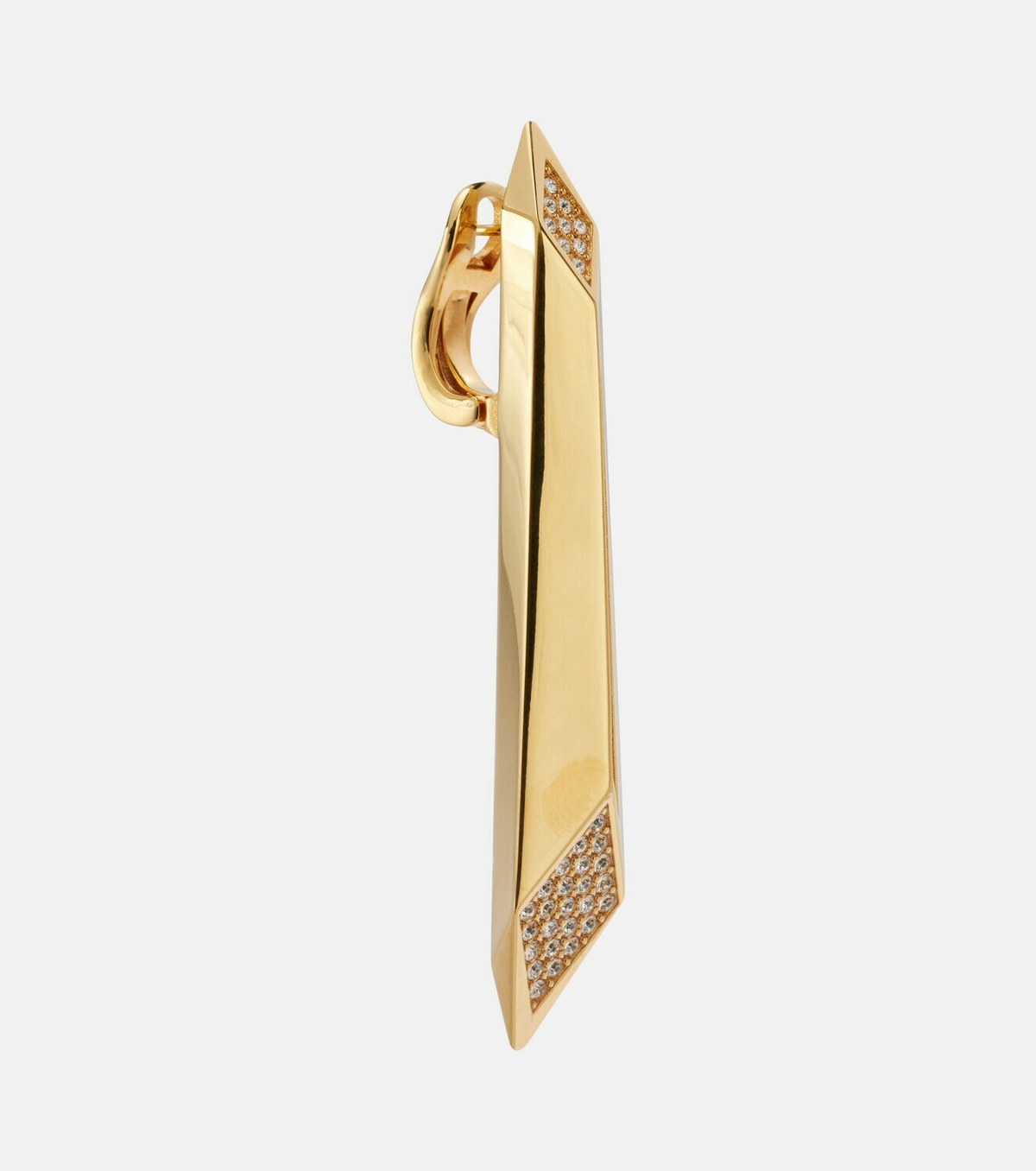 Versace Crystal-embellished drop earrings