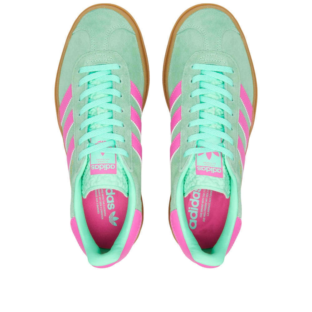 Adidas Women's Gazelle Bold W Sneakers in Pulse Mint/Screaming Pink/Gum ...