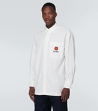 Kenzo Embroidered oversized cotton shirt