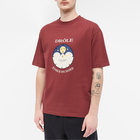 Drole de Monsieur Men's Drôle de Monsieur North Star T-Shirt in Wine