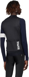 Rapha Navy Band Collar Long Sleeve T-Shirt