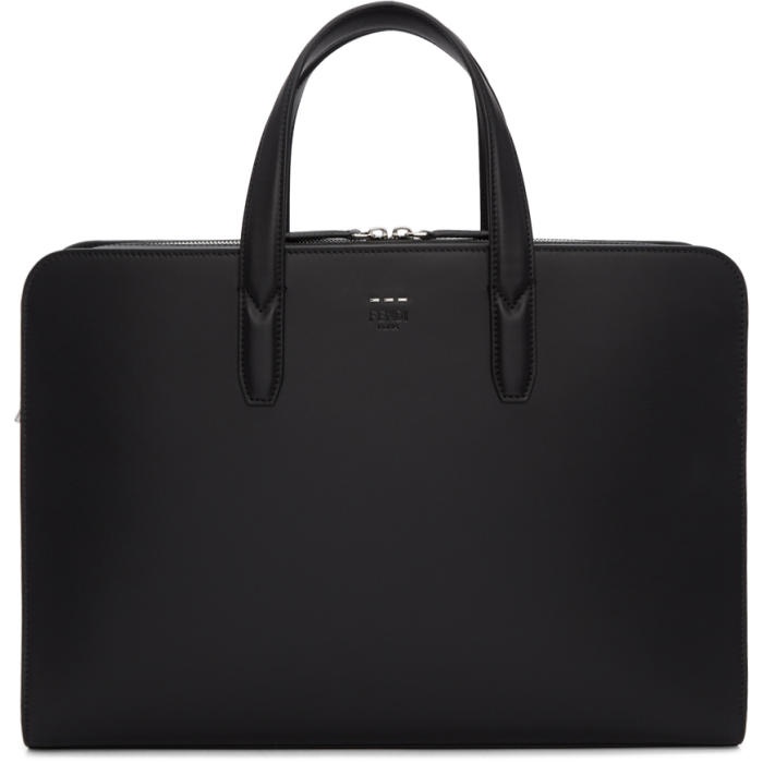 Photo: Fendi Black Leather Briefcase