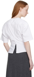 LVIR White Tucked T-Shirt