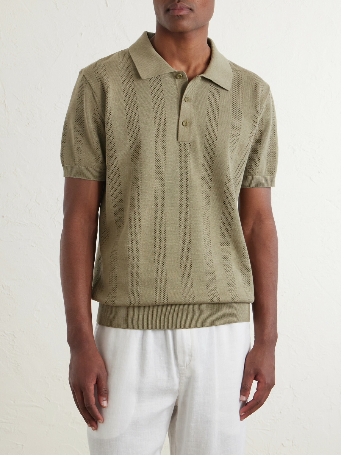 Frescobol Carioca - Vidal Cotton Polo Shirt - Green