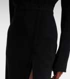 Mugler High-rise wrap skirt