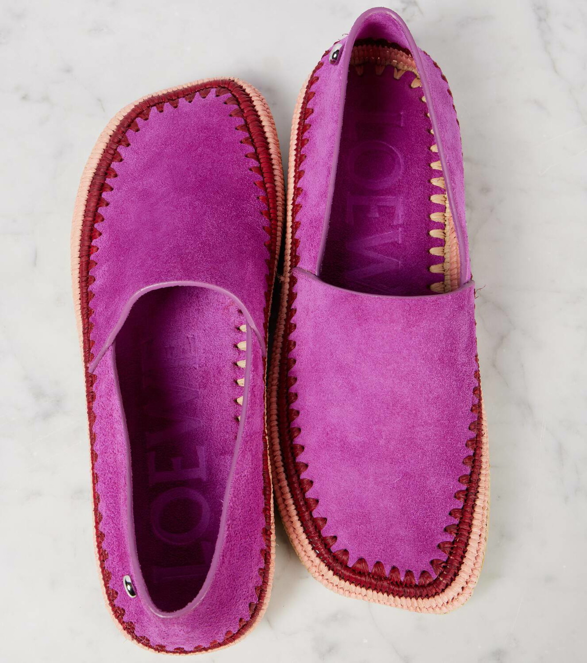 Loewe Paula's Ibiza Rio suede slip-on shoes