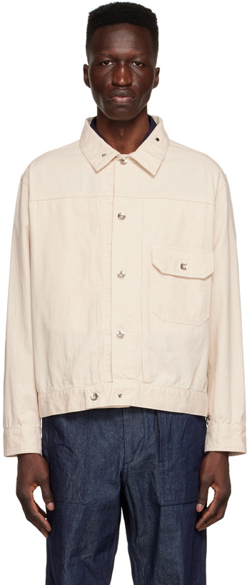 Photo: Engineered Garments Off-White Cotton Jacket