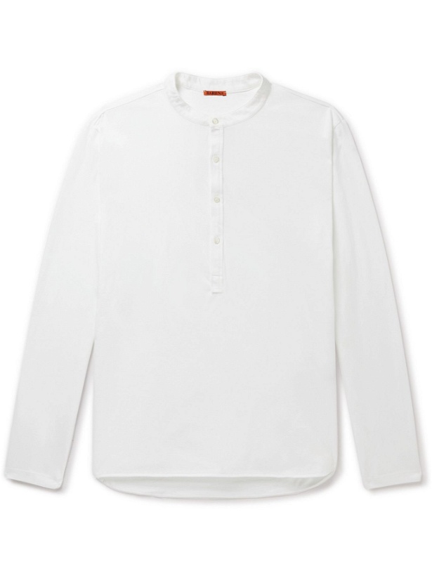 Photo: BARENA - Nalin Cotton-Jersey Henley T-Shirt - White