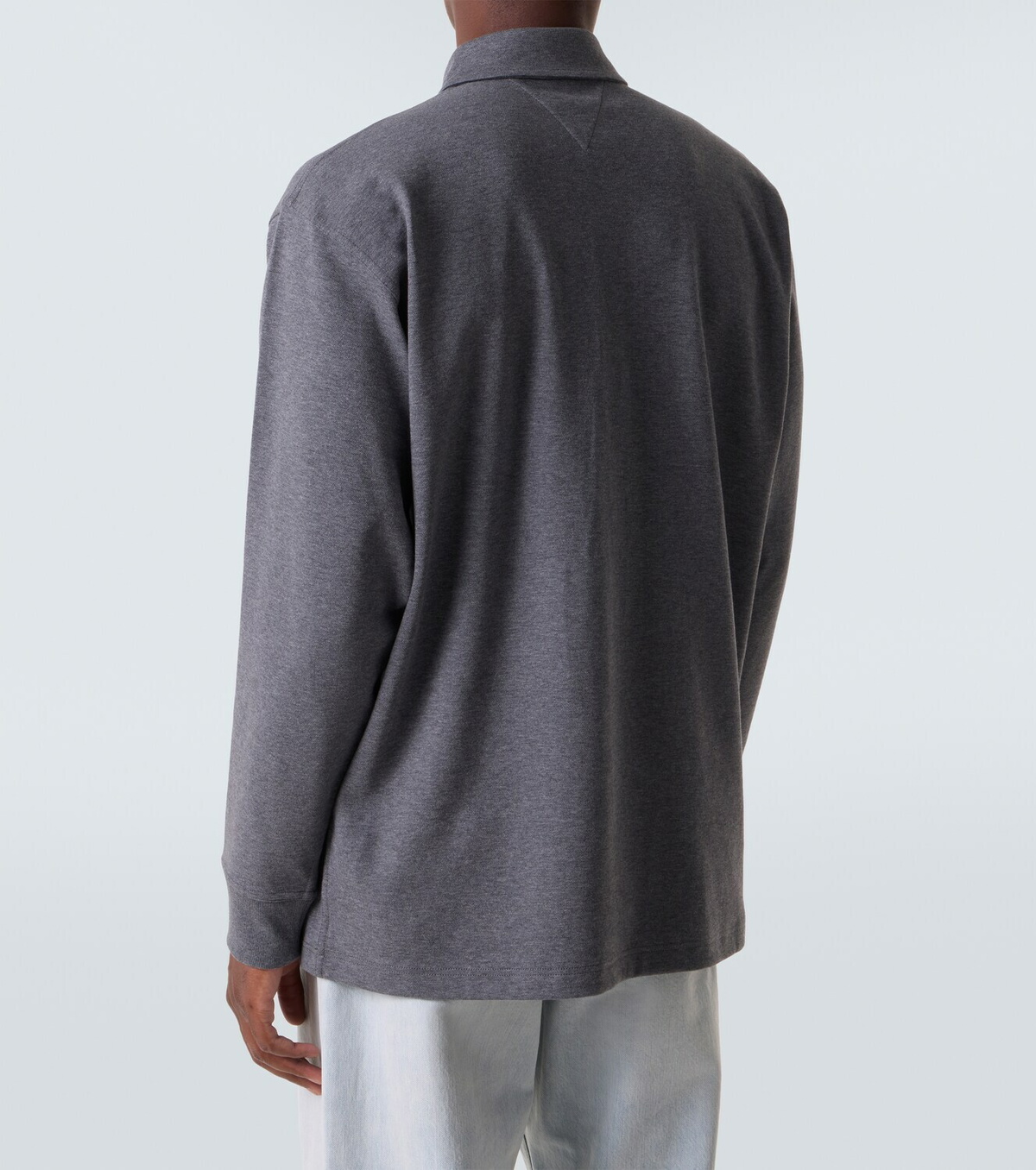 Bottega Veneta Intrecciato cotton jersey polo sweater
