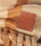 Loewe - Striped mohair-blend blanket