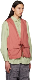 Engineered Garments Pink Bellows Pockets Vest