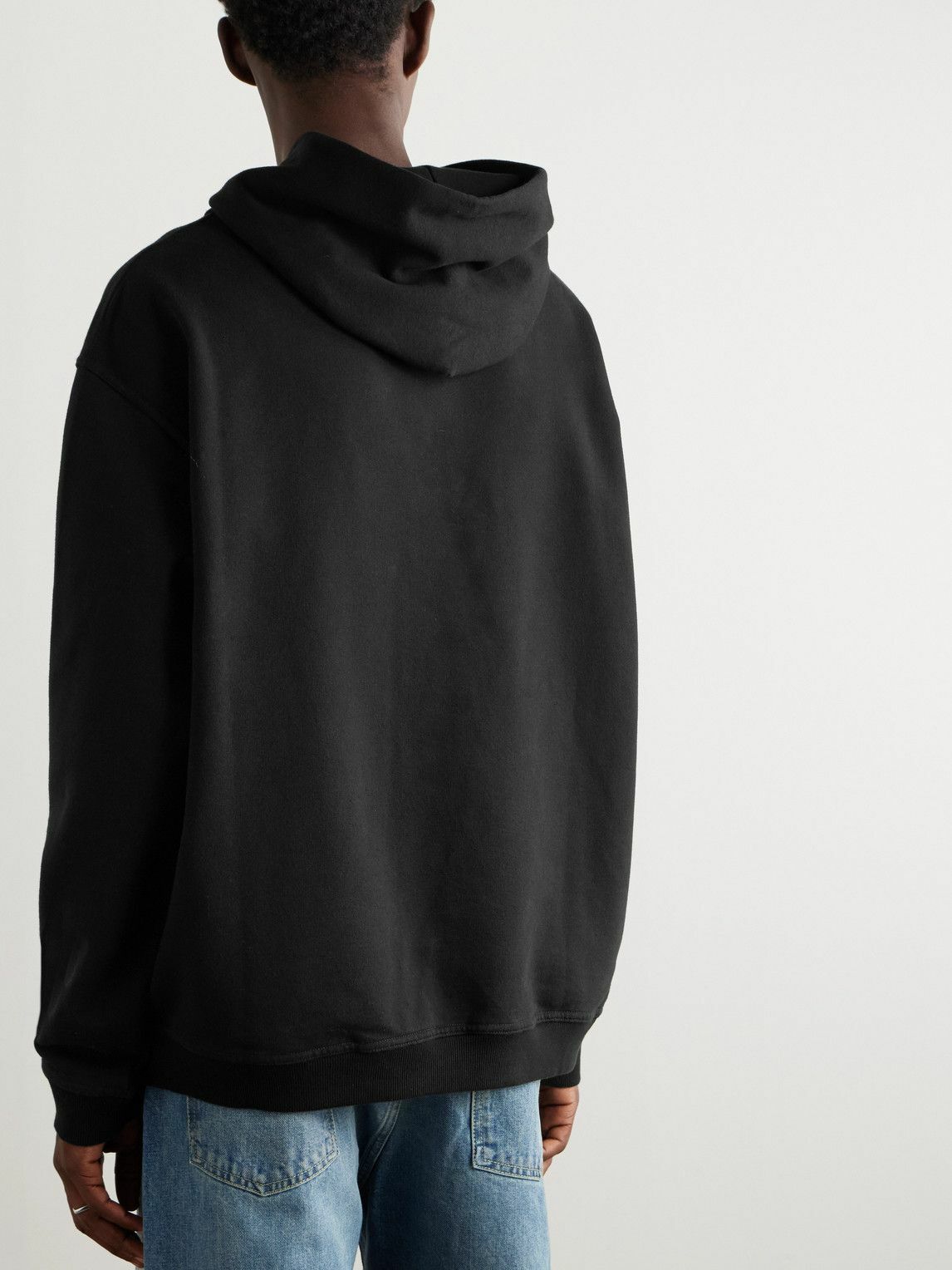 Maison Margiela - Oversized Logo-Embroidered Cotton-Jersey
