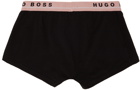 Boss Three-Pack Black & Multicolor Trunk Boxers