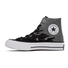 Converse Grey and Black Elevated Chuck 70 High Sneakers