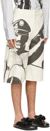 JW Anderson White Tom of Finland Oversized Shorts