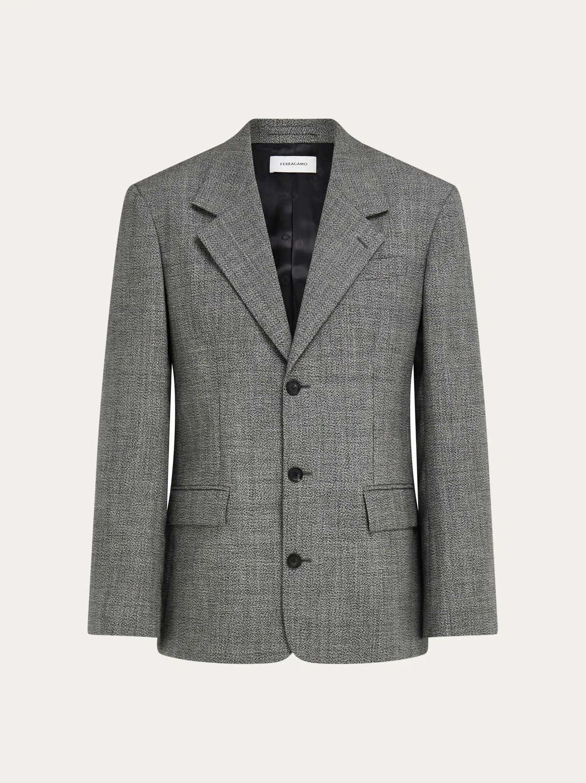 Ferragamo Mens Single breasted blazer in Grey