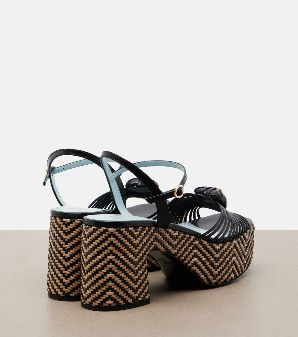 Valentino Garavani Cœur Royal leather platform sandals