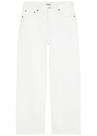 Agolde Harper Crop Straight-leg Jeans White