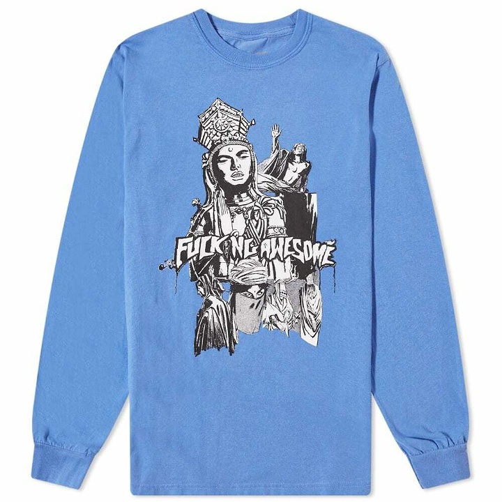 Photo: Fucking Awesome Men's Long Sleeve Movie Poster T-Shirt in Flo Blue