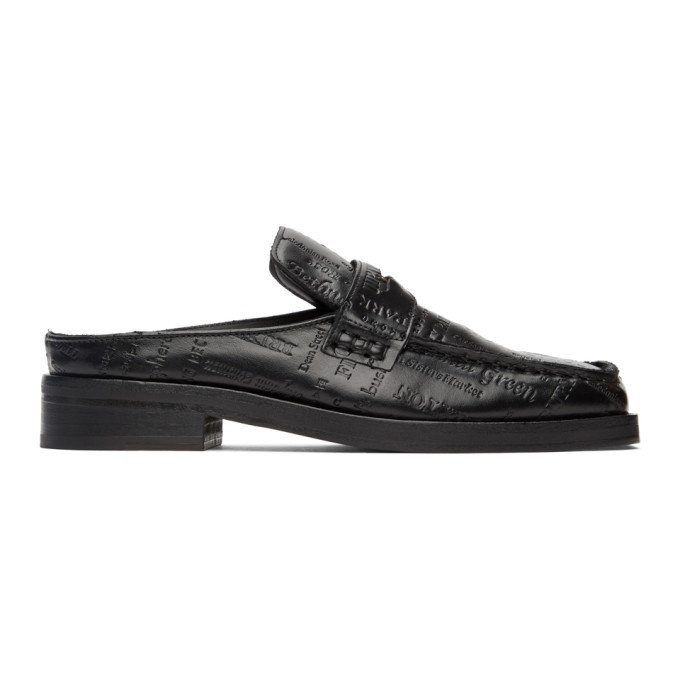 Photo: Martine Rose Black Embossed Arches Loafers