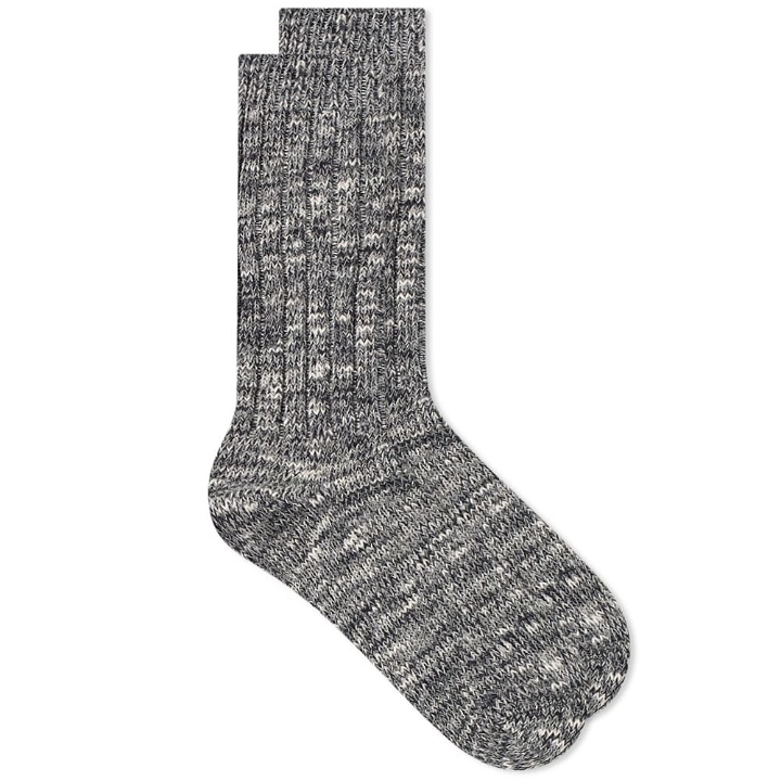 Photo: Corridor Men's Organic Melange Sock in Charcoal