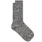 Corridor Men's Organic Melange Sock in Charcoal