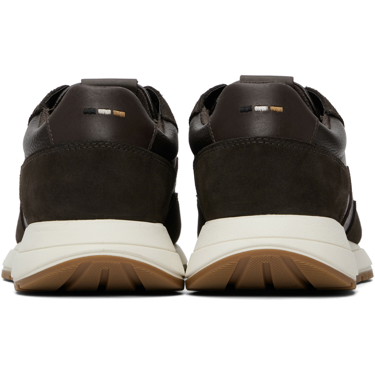 BOSS Brown Leather Sneakers
