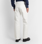 L.E.J - Selvedge Cotton-Twill Trousers - White