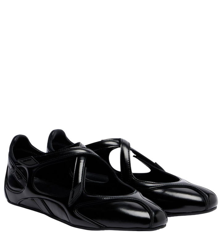 Photo: The Attico Floor 01 patent leather ballet flats