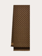 Ferragamo Mens Gancini chain scarf in Brown