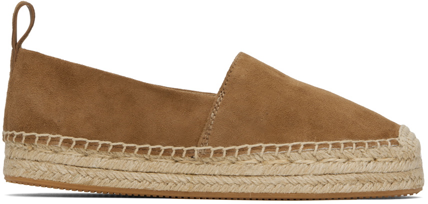 BOSS Brown Embossed Espadrilles