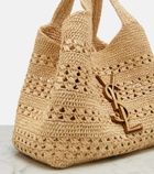 Saint Laurent Icare Medium raffia tote bag