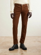 Massimo Alba - Alunga Straight-Leg Cotton-Corduroy Trousers - Brown