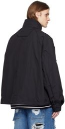 Juun.J Black Double Collar Jacket