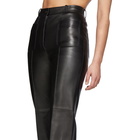 Gucci Black Leather Flared Trousers