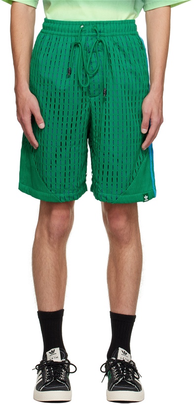 Photo: Song for the Mute Green adidas Originals Edition Paneled Shorts