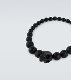 McQueen Skull beaded resin bracelet