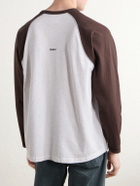 WTAPS - Ian Logo-Embroidered Cotton-Jersey T-Shirt - Gray