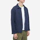 Portuguese Flannel Men's Labura Low Tide Chore Jacket in Navy