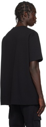 Balmain Black 'PB' Embroidered T-shirt