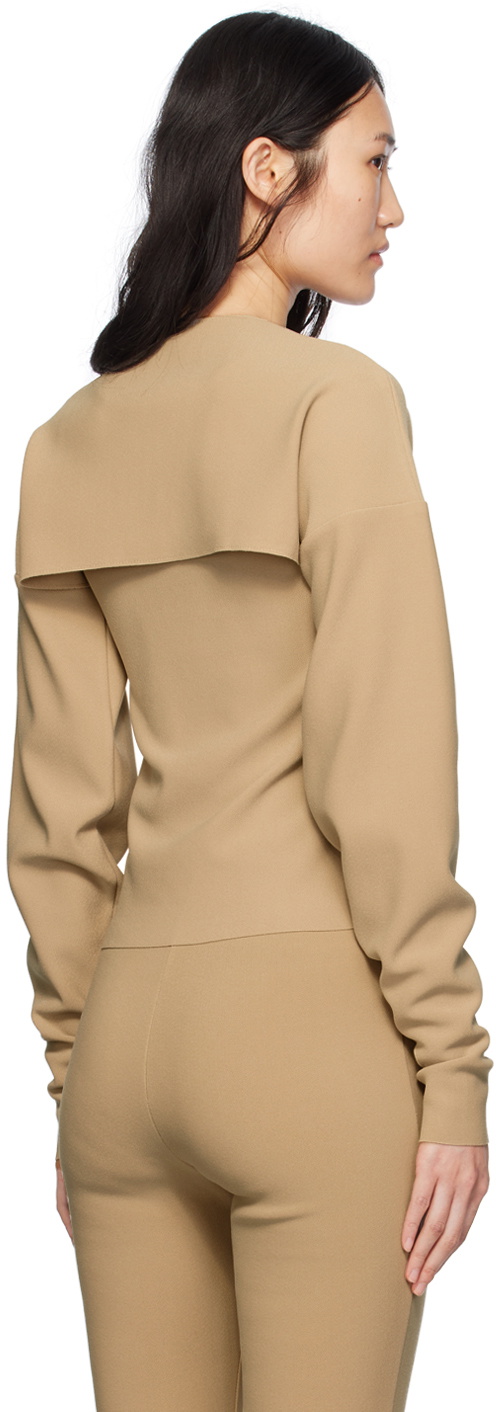 Birrot Taupe Lay2 Bolero Cardigan