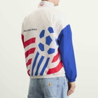 Adidas Men's Graphic Woven Track Top in Cloud White