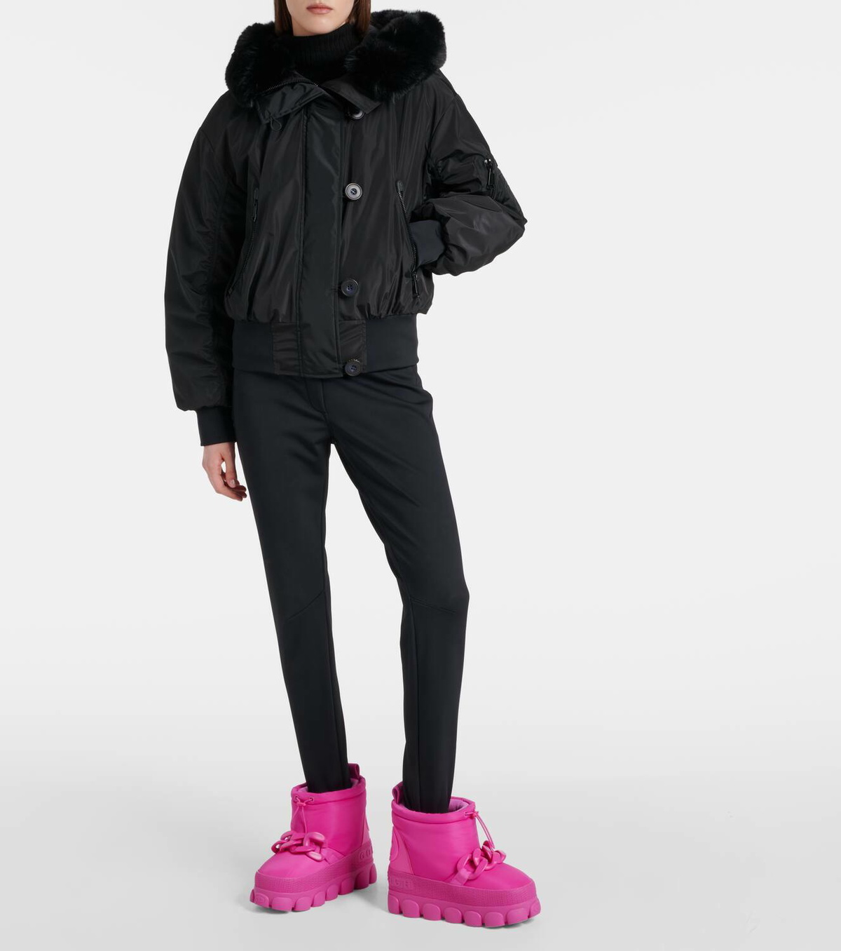 【Goldbergh】 Champy chain-detailスノーブーツ Champy chain-detail snow boots in black - Goldbergh | Mytheresa