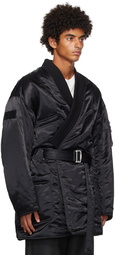 AMBUSH Black Kimono Hybrid Coat