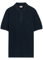Tods Logo-embroidered Piqué Cotton Polo Shirt Blue
