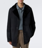 Arma Bohdan shearling-lined suede coat